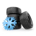 Small Toy Winter Studded Tires Set