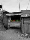 A small vegetable kiosk in Kibera slums