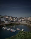 Small traditional fishing port, view from above