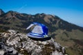 Small traditional hat, in the background the Wendelstein Royalty Free Stock Photo