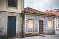 Small traditional house architecture detail in Aveiro Royalty Free Stock Photo