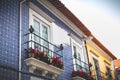 Small traditional house architecture detail in Aveiro Royalty Free Stock Photo
