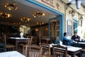 Small traditional restaurant in the historic Plaka area of Athens, Greece