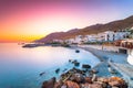 The small traditional village of Chora Sfakion, Sfakia, Chania, Crete. Royalty Free Stock Photo