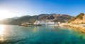 The small traditional village of Chora Sfakion, Sfakia, Chania, Crete, Greece. Royalty Free Stock Photo