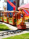 Small train for children in Rabkoland amusement park in Rabka in Poland Royalty Free Stock Photo