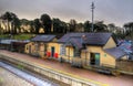 Small train station Royalty Free Stock Photo