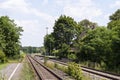 Small train station Royalty Free Stock Photo