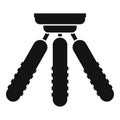 Small tripod icon simple vector. Camera mobile stand Royalty Free Stock Photo