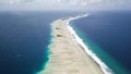 Small tropical uninhabited island Majuro, Marshall Islands.