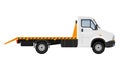 small truck van lorry for transportation of cargo goods stock vector illustration Royalty Free Stock Photo