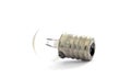 Small tungsten light bulb isolated on white background Royalty Free Stock Photo
