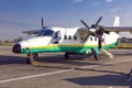 Small Turboprop Aircraft at airport