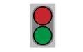 Small two-color traffic light