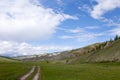 Remote Northern Mongolia Mountain Meadows Royalty Free Stock Photo