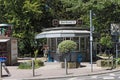 Small typical kiosk in the north of frankfurt am main germany