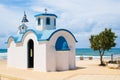 Small typical little church in greece