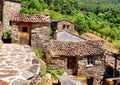 Small typical mountain village of schist