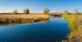 Small Ukrainian river Oril at afternoon time Royalty Free Stock Photo