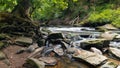 Small upper water falls on Tinker creek in Cuyahoga valley national park Royalty Free Stock Photo