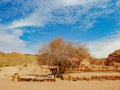 small vendor shop on the way to the grand temple of Petra, Jordan.