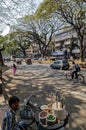 Small vendors at Jangali Maharaj Road, Shivajinagar, Pune