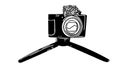 Camera for video blogging icon.