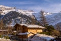 Small village in Alps Royalty Free Stock Photo