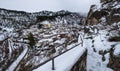 The small village of Cervara, headoffice of artists during winter season