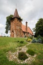 Small village church on hill Royalty Free Stock Photo