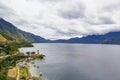 Small Village On the Edge of The Lake Lut Tawar Takengon Aceh Royalty Free Stock Photo