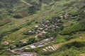 Small village at Hoang Lien Son National Park in Sapa, Vietnam Royalty Free Stock Photo