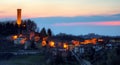 A small village in Italy - Langhe, Castellino Tanaro Royalty Free Stock Photo