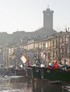 The small village of Marta, on Bolsena lake, central Italy Royalty Free Stock Photo