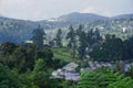 Small village with mountain bachground in Cameron Highlands, Malaysia