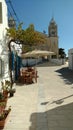 small village Paros Greece mediteranean island aegean blue white