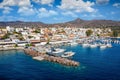 The small village of Perdika on the island of Aegina, Saronic Gulf, Greece