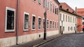 Small village in Prague with pastel-colored buildings Royalty Free Stock Photo