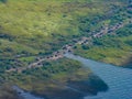 Small village by the shore of Lake Mweru, near Pweto, Katanga, Democratic Republic of Congo