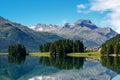Silvaplana village and lake - Maloja Swiss Alps