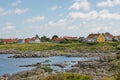 Small village of Svaneke on Bornholm island in Denmark Royalty Free Stock Photo