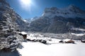Small village in Swizz Alps Royalty Free Stock Photo