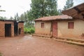 Small village with traditional house in Rwanda Royalty Free Stock Photo