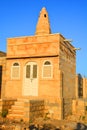 Small village with traditional houses in Thar desert Rajasthan India Royalty Free Stock Photo