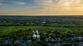 A small village in Ukraine in summer day.