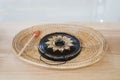 Small vintage gong instrument for kids to play music