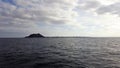 Small volcanic island in the middle of the ocean