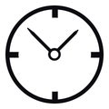 Small wall clock icon, simple style