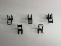 Small wall hangers in the form of chairs. Hangers for clothes Royalty Free Stock Photo