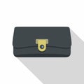 Small wallet icon, flat style